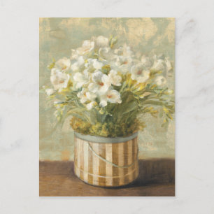 Flowers in a Hat Box Postcard