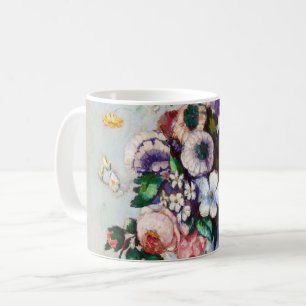 Flowers in a Rococo Vase, Paul Cezanne Coffee Mug