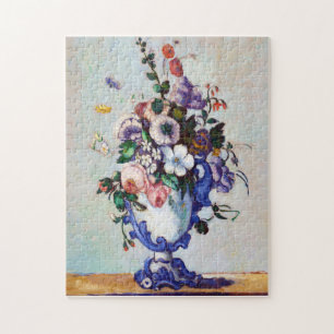 Flowers in a Rococo Vase, Paul Cezanne Jigsaw Puzzle