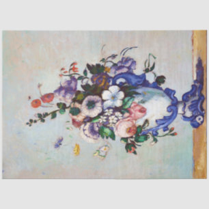 Flowers in a Rococo Vase, Paul Cezanne Tissue Paper