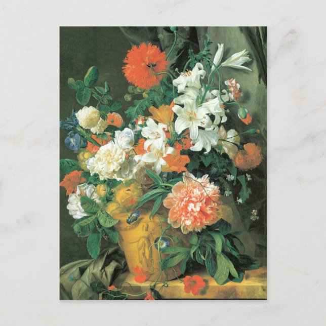 Flowers in a Terra Cotta Vase Postcard (Front)
