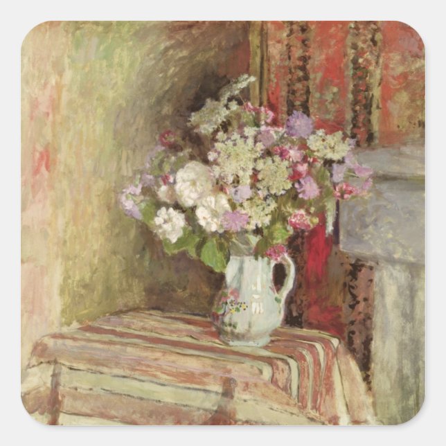 Flowers in a Vase, 1905 Square Sticker (Front)