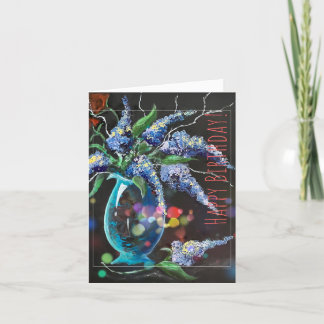 Flowers in a Vase Birthday Card
