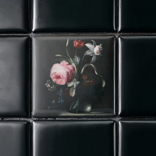 Flowers In A Vase by Verelst Tile