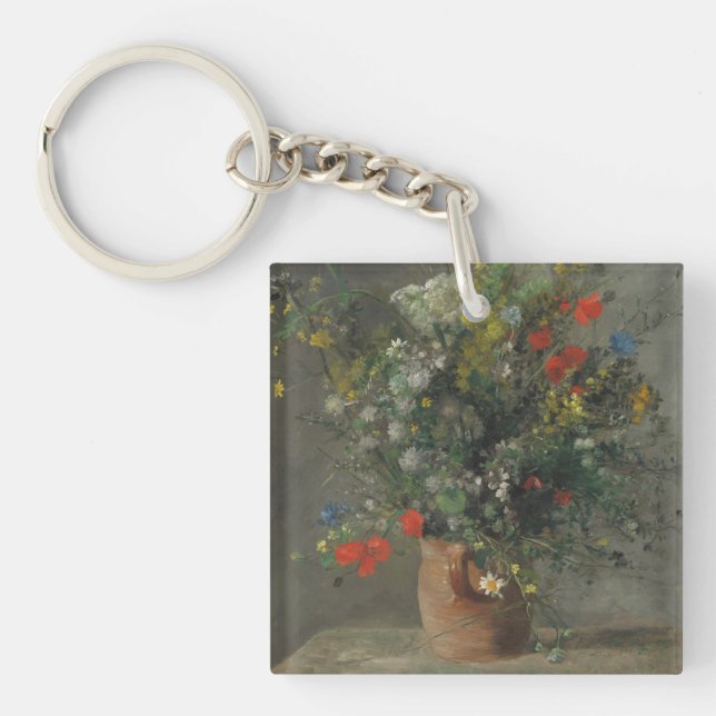 Flowers in a Vase, c.1866 Key Ring (Front)