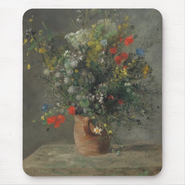 Flowers in a Vase, c.1866 Mouse Mat (Front)