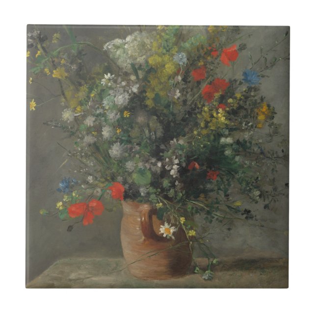 Flowers in a Vase, c.1866 Tile (Front)
