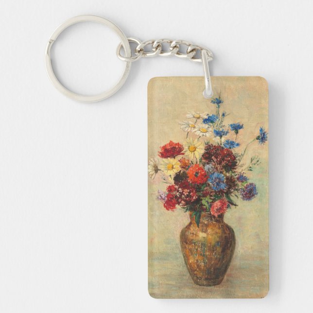 Flowers in a Vase, c.1910 Key Ring (Front)
