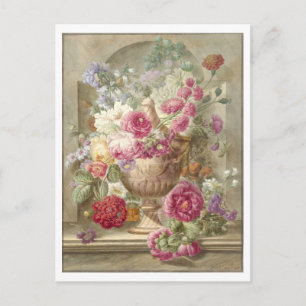 Flowers in a Vase Painting Postcard