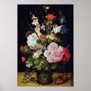 Flowers in a Vase Poster