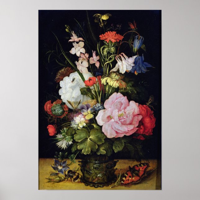 Flowers in a Vase Poster (Front)