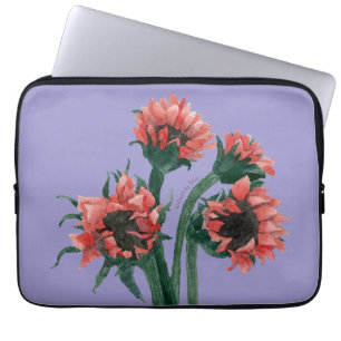 Flowers in a Vase Watercolor Laptop Sleeve
