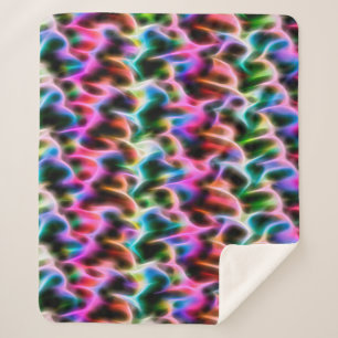Flowers in abstract pastel colour cushion sherpa blanket