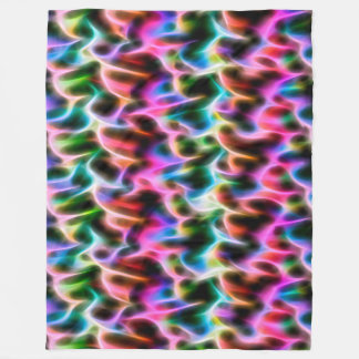 Flowers in abstract pastel colour fleece blanket