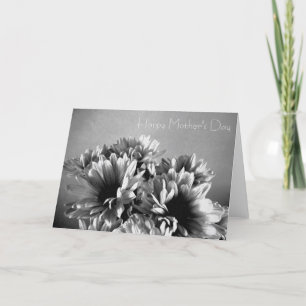 Flowers in black&white Mother's Day Card