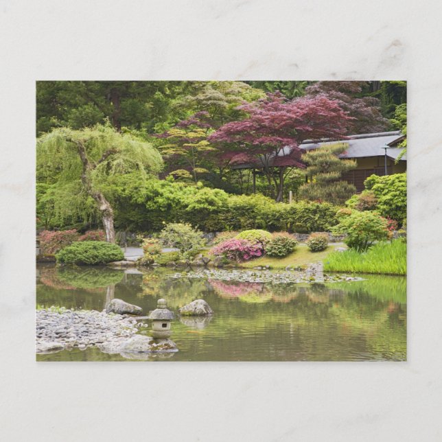 Flowers in bloom at Japanese Garden, Postcard (Front)