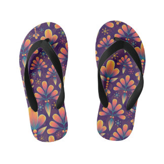 flowers in bloom kids flip flops