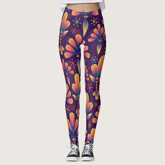 flowers in bloom leggings (Front)