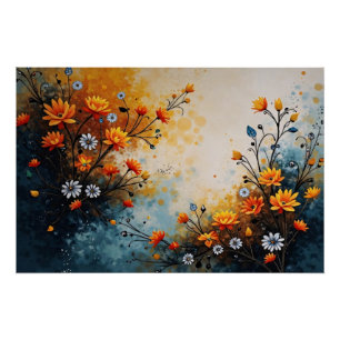 Flowers in Celebration Poster