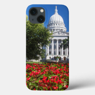 Flowers In Front Of State Capitol Building iPhone 13 Case