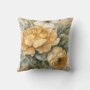 flowers in gardern cushion