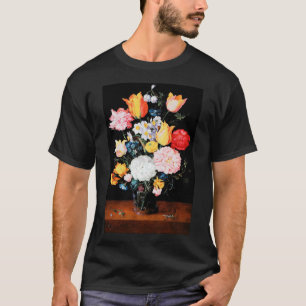 Flowers in Glass Vessel, Jan Brueghel the Younger T-Shirt
