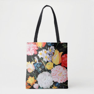 Flowers in Glass Vessel, Jan Brueghel the Younger Tote Bag