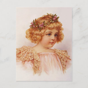 Flowers in Her Hair Postcard