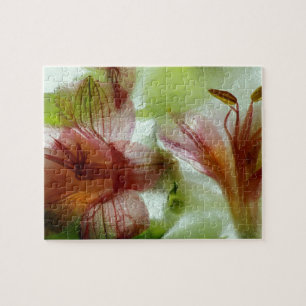 Flowers in ice jigsaw puzzle