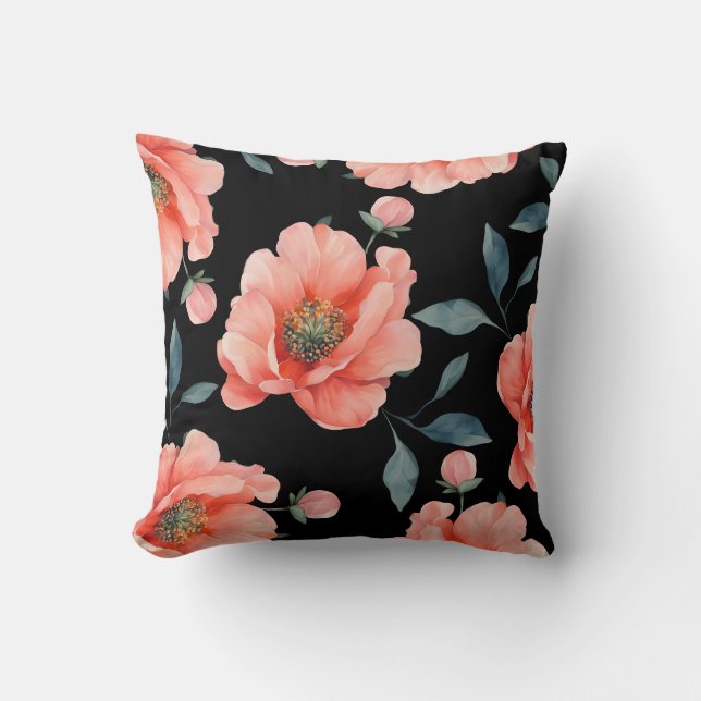 Flowers in night cushion (Front)