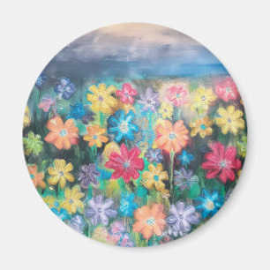 Flowers in Pastels Magnet