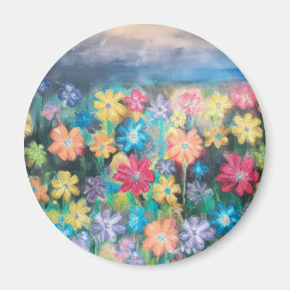 Flowers in Pastels Magnet
