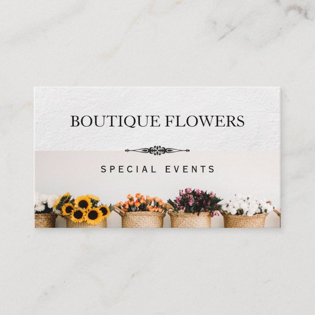 Flowers in Pots Business Card (Front)