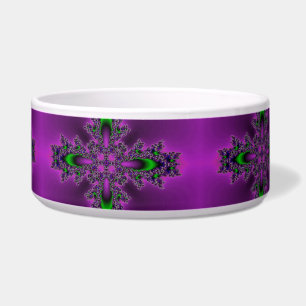 Flowers in purple green black