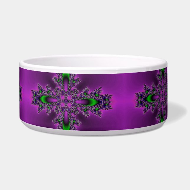 Flowers in purple green black (Front)