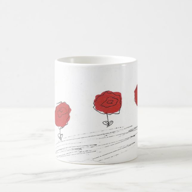 Flowers in Red Mug (Center)