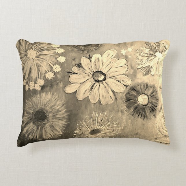 Flowers In Style Decorative Cushion (Front)