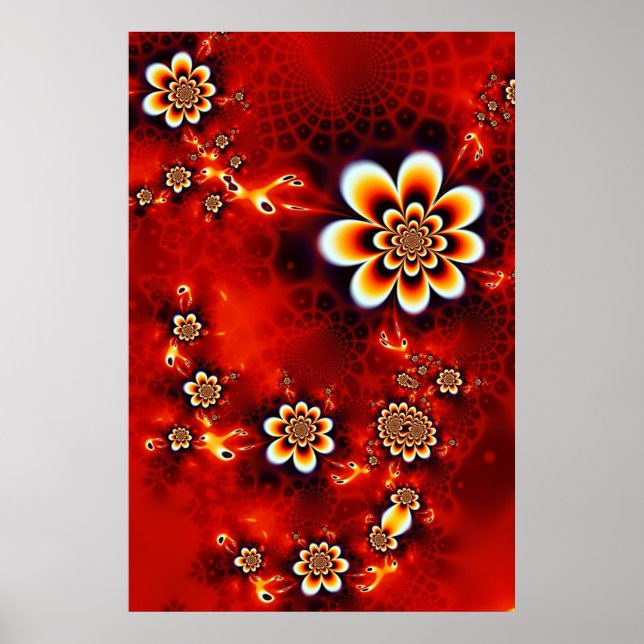 Flowers in summer poster (Front)