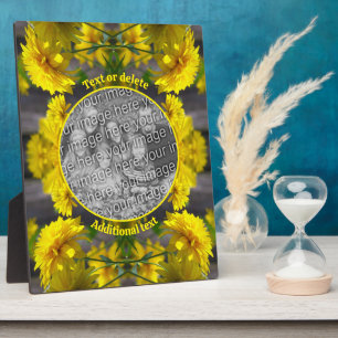 Flowers In Sunshine Add Your Photo Plaque