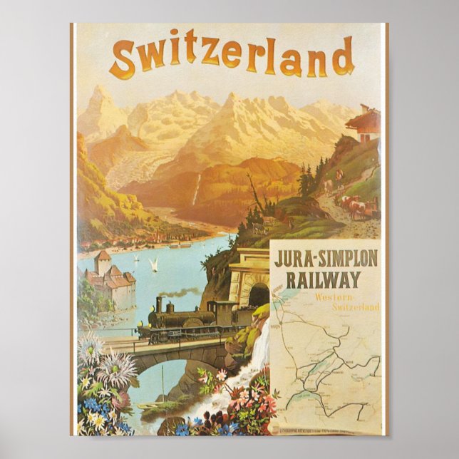 Flowers in Switzerland Poster (Front)