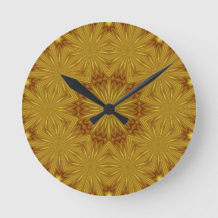 Flowers in the Paradise Round Clock