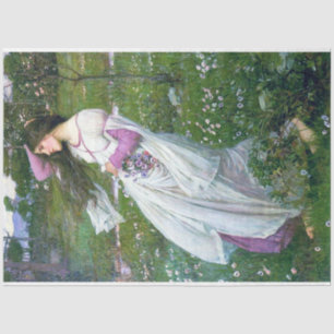 Flowers in the Wind, John William Waterhouse Tissue Paper