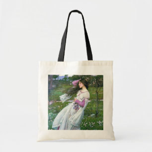 Flowers in the Wind, John William Waterhouse Tote Bag