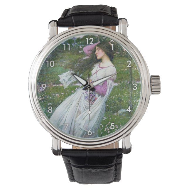 Flowers in the Wind, John William Waterhouse Watch (Front)