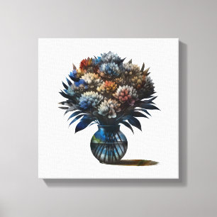 Flowers in Vase Canvas Print