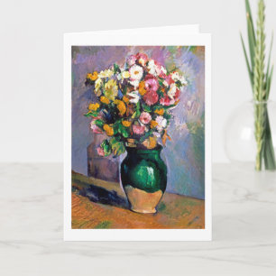 Flowers in Vase, Cezanne Card