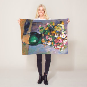 Flowers in Vase, Cezanne Fleece Blanket