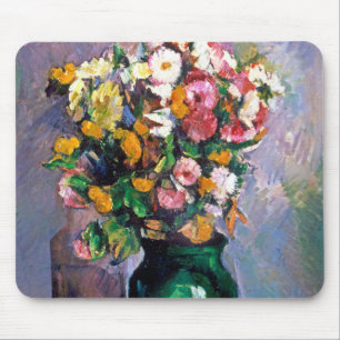 Flowers in Vase, Cezanne Mouse Mat