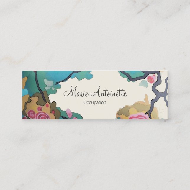 Flowers in Watercolors - Business / Calling Cards (Front)