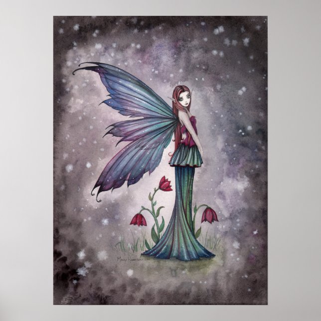 Flowers in Winter Fairy Print (Front)